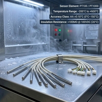 Sensor de Temperatura Sanitario PROG-SR101-2 PT100 PT1000 Clase AA B para Espacios de Instalación Compactos