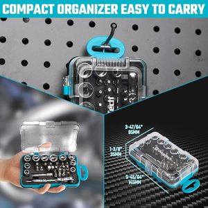 Juego de Herramientas de 33 Piezas OEM DIY con Llave de Trinquete, Destornillador Manual, Acero al Cromo Vanadio, Estuche Rígido para Reparaciones Domésticas y Automotrices - Product Image 6