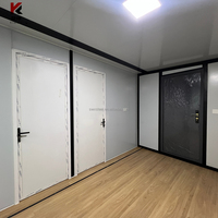 Maison préfabriquée personnalisée en conteneur extensible de 20 pieds ou 40 pieds avec cuisine, villa, logement préfabriqué, maisonnette portable, maison mobile