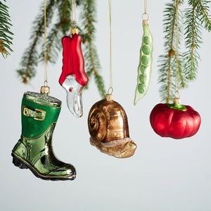 Décoration <span class=keywords><strong>de</strong></span> Noël en verre marin peinte à la main, écologique, en forme <span class=keywords><strong>de</strong></span> biscuits au chocolat - Product Image 5