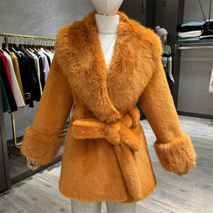 2025 nouveau Design femmes loisirs <span class=keywords><strong>fausse</strong></span> <span class=keywords><strong>fourrure</strong></span> manteau hiver chaud surdimensionné veste - Product Image 5
