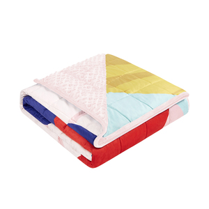 Manta de alta calidad para terapia de <span class=keywords><strong>autismo</strong></span>, con cubierta extraíble, peso de 12lbs, Minky Dot - Product Image 3