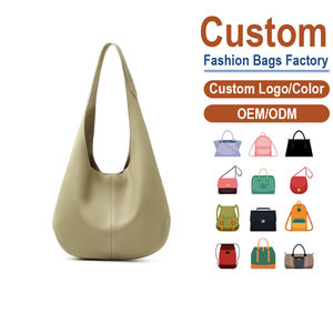 Bolso de Hombro/Axilar de Piel de Vacuno de Primera Capa, Color Verde Té Claro, Casual, Premium, Gran Capacidad, para Viajes Diarios, Personalización OEM - Product Image 1