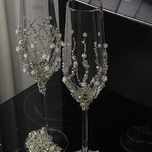 Bicchiere Highball Artigianale di Alta Gamma - Coppa per Brindisi Nuziali, Regalo per Migliore Amica o Fidanzata per Fidanzamento o Matrimonio - Product Image 3