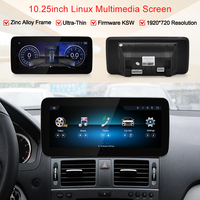 Reproductores Multimedia con Pantalla Táctil HD de 12.8'' y 2400*900, Inalámbricos, con Carplay/Android Auto, para Mercedes Benz Clase C W204 2007-2010