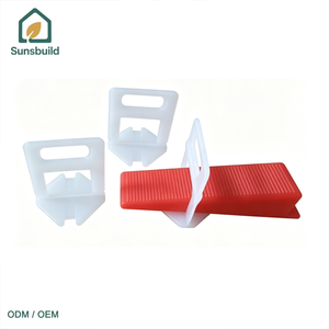 Clips Niveladores de Azulejos Autoadhesivos, Impermeables, de Material PP Moderno y Duradero, Precio de Fábrica Sunsbuild, para Uso en Construcción de Oficinas - Product Image 1