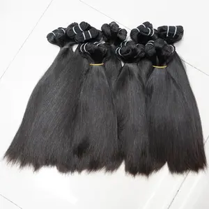 Wxjlonghair 28 30 32 34 36 38 40 Zoll Seidig glattes Haar Bündel Peruanische Haar Bündel Virgin Human Hair Weave Günstige Großhandel