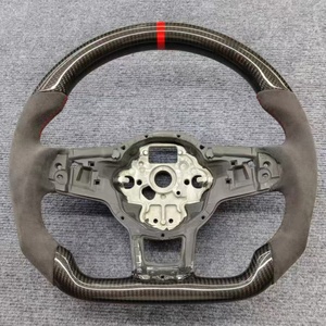 Volant en fibre de carbone forgé avec écran LED pour Volkswagen <span class=keywords><strong>Golf</strong></span> VW <span class=keywords><strong>Golf</strong></span> 6 <span class=keywords><strong>Golf</strong></span> 7 MK6 MK7 5GTI Polo GTS GTD <span class=keywords><strong>GT</strong></span> ER CCR-line - Product Image 2