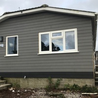 Panneaux Muraux de Revêtement Extérieur en Composite Bois-Plastique Résistants aux UV, pour la Construction de Maisons