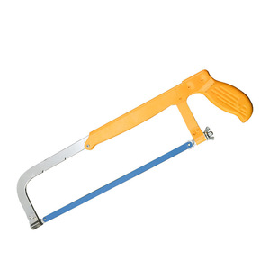 Marco de sierra de arco ajustable con hoja de repuesto de 12 pulgadas, marco de sierra manual para cortar madera y metal, para uso doméstico - Product Image 1