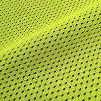 Kain Jaring 100% Poliester Kuning Oranye Fluoresen 110GSM Ringan Bernapas Rajutan Pakaian Pemadam Kebakaran untuk Anak Laki-laki Perempuan