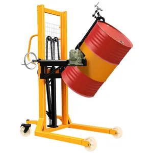 Manual Hydraulic Oil Drum Lifter Oil Drum Stacker Loader Unloader