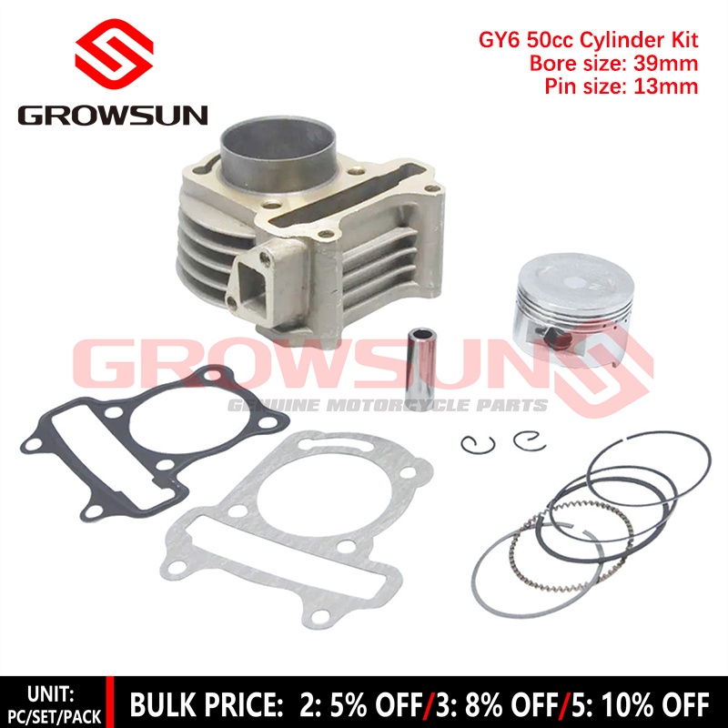 Kit Guarnizione Testa Cilindro GOOFIT Per Motore GY6 49cc 50cc – Ricambio Per Scooter, ATV, Mini Moto (139QMA/B)