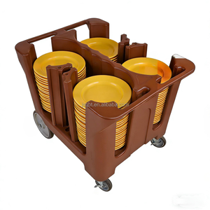 Chariot à vaisselle à 4 colonnes, chariots à vaisselle et à plateaux CP-220, équipement de cuisine, chariot à vaisselle - Product Image 4