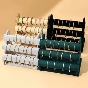 Jewelry Packaging Display Stand for Three-Layer Tray Bracelet Hanger - Product Image 1
