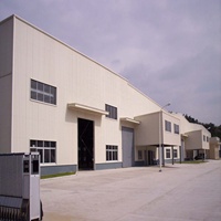 Construcción prefabricada Materiales metálicos industriales Hangar Cobertizo Almacén Taller Planta Estructura de acero Edificio