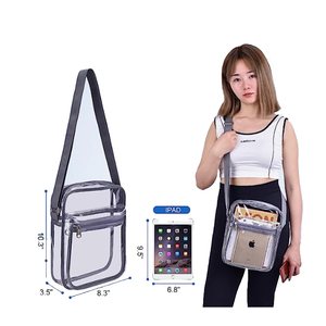Custom Clear <strong>Bag</strong> Stadium Approved for <strong>Work</strong> &amp; Business Men Travel Clear Crossbody Shoulder <strong>Bag</strong> Waterproof Pvc Stadium <strong>Bag</strong> Women - Product Image 2