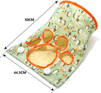 Accessoires pour animaux de compagnie de luxe écologiques de haute qualité Jouets Tunnel de jeu en peluche pliable coloré pour chat