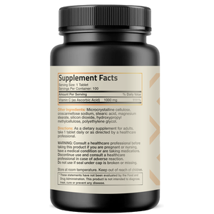 BioFlex Fabricante Chino Fórmula Personalizada Vegana 100 Tabletas de Vitamina C 1000 mg Ácido Ascórbico para Blanquear la Piel - Product Image 5