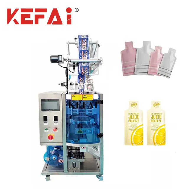 Новая автоматическая упаковочная машина KEFAI для шампуня и саше с четырьмя сторонами неправильной формы