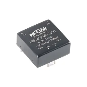 Hi-Link Stock DC-DC Regulated Isolated Power Supply Module 24V to 5V 5W Output90% Efficiency Step-down Module URB2405YMD-5WR3