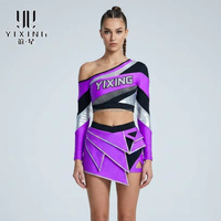 Uniforme de cheerleading personnalisé par sublimation pour compétition et entraînement, fabrication directe d'usine, OEM, marque privée, vente en gros, pour femmes 2026