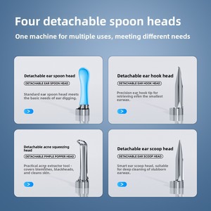 Otoscope intelligent V87 PRO <span class=keywords><strong>pour</strong></span> le nettoyage des <span class=keywords><strong>oreilles</strong></span>, visuel, HD, avec gyroscope 6 axes, sans fil, et embouts en silicone – Vente en gros - Product Image 5