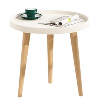 Table basse ronde moderne nordique en plastique pour salon, chambre, appartement et décoration intérieure