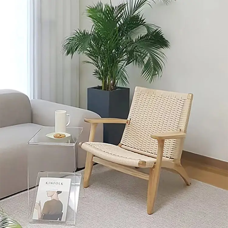 Outdoor Freizeit Rattan Holz Kunststoff Teng gewebte Couch tisch Rattan Stuhl