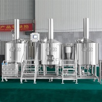 Cuve sous pression HG 500L en acier inoxydable 304, équipement de brassage de bière PLC pour micro-brasserie, facile à utiliser, personnalisable