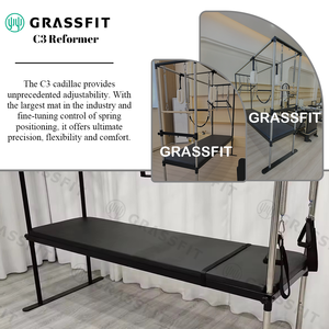 Table de Pilates trapèze en aluminium durable Grassfit <span class=keywords><strong>pour</strong></span> studio de gymnastique à domicile Cadillac Pilates équipement d'entraînement et de yoga - Product Image 4