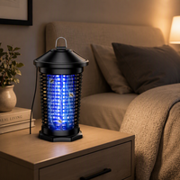 Lampe anti-moustiques UV 18W haute tension 4000V, étanche IP44, efficace pour l'extérieur, idéale pour la lutte antiparasitaire familiale - Offre Spéciale