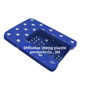 Nouvelle plateforme flottante gonflable en plastique pour animaux de compagnie, avec échelle, quai, lit flottant antidérapant et escalier à poignées, pour la baignade et l'entraînement