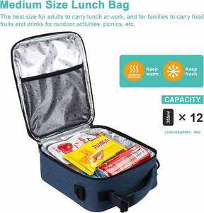 Insulated Lunch <b>Box</b> for Men Women Leakproof Cooler <b>Small</b> Lunch Bag With Adjustable Shoulder Strap - Product Image 4