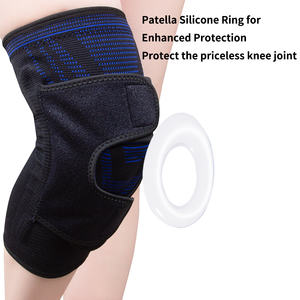 Genouillère de sport à double sangle en silicone respirante pour homme, protection du ménisque, idéale pour l'été et le cyclisme - Product Image 5