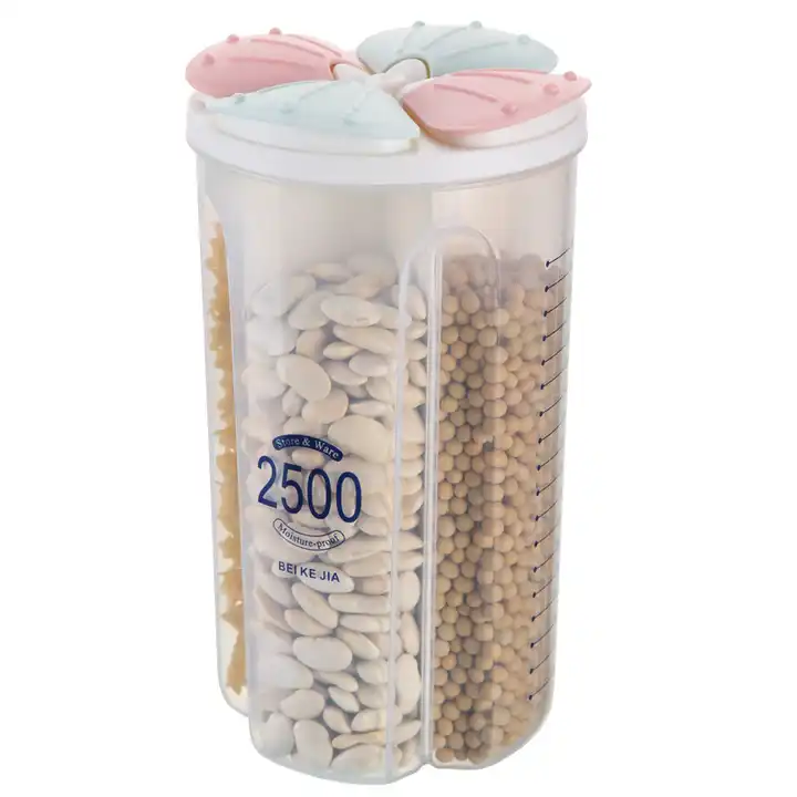 Transparent Food Storage Box, Plastic Cereal Storage Box, Moisture