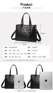 Large Capacity Designer Shoulder Bags Fashion Women Handbags Wholesale Simple All-match Quality Handbags for Women Ladies - Product Image 3
