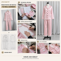 Ensemble deux pièces rose aspect satiné pour femme, col cranté, manches longues, broderie mouton, vêtements de détente, personnalisable OEM, marque privée