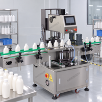 Automatische afsluitmachine voor flessen met servomotor voor vloeistofvulling, voedingsmiddelen, dranken en cosmetica verpakkingslijn