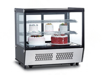 Fabricant Nouveau produit Refroidisseur de table pour centre commercial personnalisé 270L Refroidisseur de table pour aliments surgelés Présentoir à gâteaux