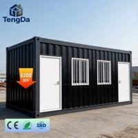 Maison conteneur modulaire contemporaine en acier préfabriqué portable de 20 pieds et 40 pieds avec garantie de 5 ans pour usage en bureau, bâtiment ou villa