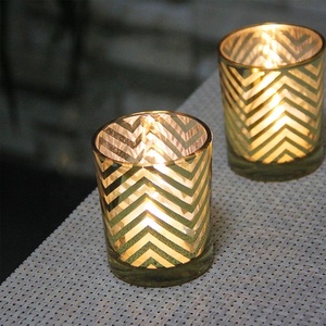 Glass Votive TEA-light <b>Candle</b> Holder for Wedding Home Decoration - Product Image 1