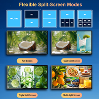 32 43 49 55 65 Inch Monitor Digital Signage Android Tipis untuk Dinding, Layar Sentuh 4K, Display Iklan untuk Restoran dan Ritel