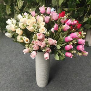 Bouquet de roses artificielles Yiyi Flowers, 30 cm-100 cm, décoration de mariage et de maison, arrangement floral en plastique - Product Image 1