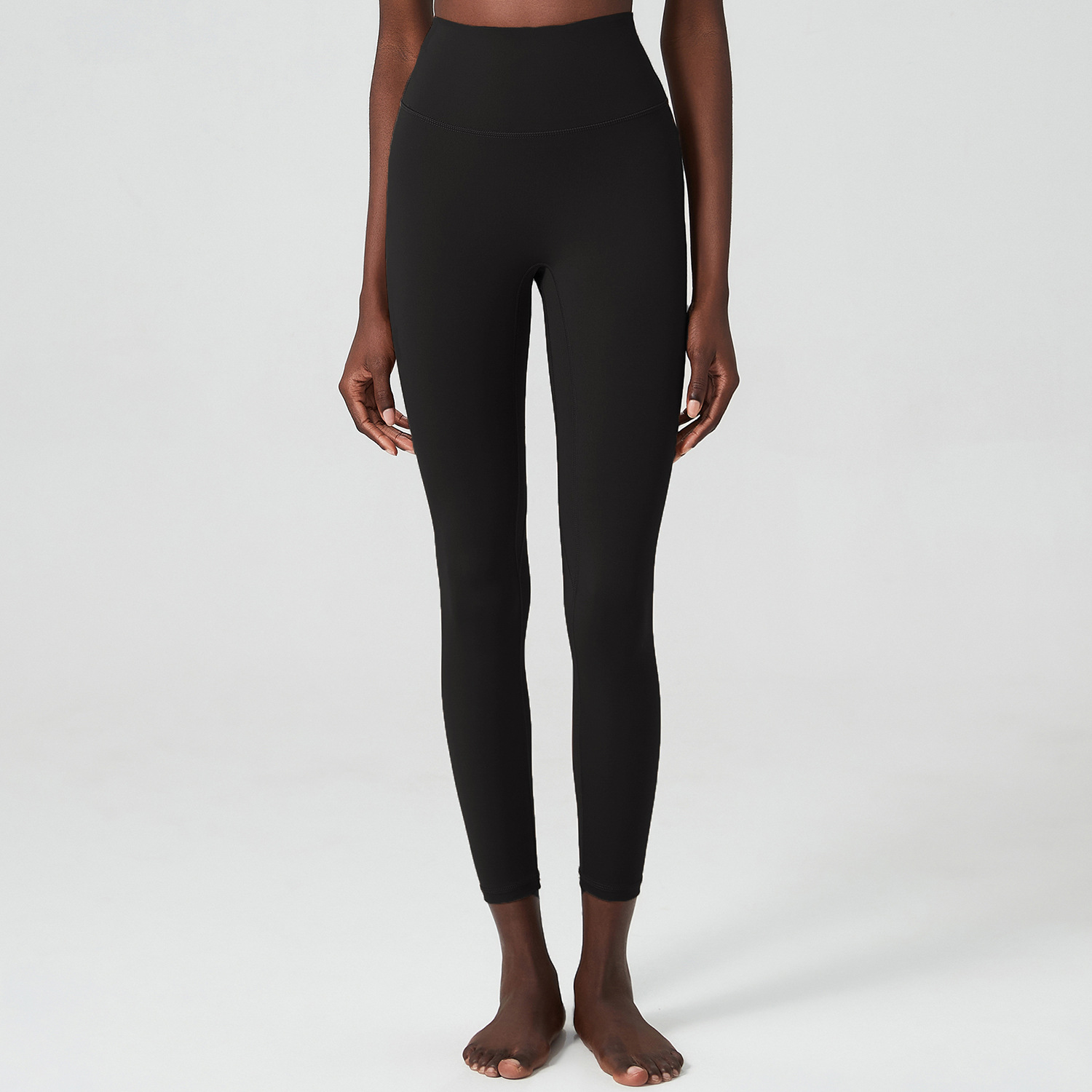 Pantalon de yoga à colle liquide Lp2341-noir