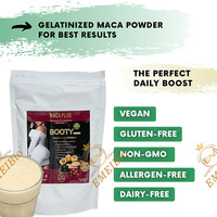 Poudre pour fesses et hanches pour adulte Organic Ultimate Black Maca Curvy Powder Amélioration des fesses et des hanches