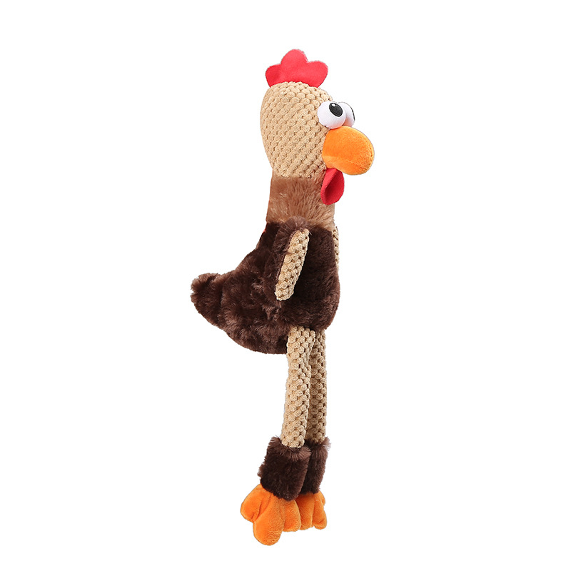 plush dog toy rooster squeaky