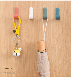 High Quality J-Shape <strong>Key</strong> <strong>Hook</strong> <strong>Wall</strong> Mount Plastic Fast Dispatch Free Punch <strong>Hook</strong> <strong>for</strong> Clothing - Product Image 4