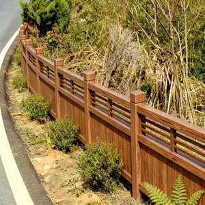 Barrera de Seguridad Vial de Acero con Diseño de Viga en W con Aspecto de Madera, Barrera de Protección para Carreteras con Reflectores Prismáticos de Alta Intensidad para Tráfico - Product Image 3
