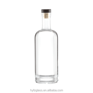 Trắng <span class=keywords><strong>Flint</strong></span> rỗng Whisky rượu mạnh rượu mạnh chai thủy tinh Tequila chai thủy tinh với nút chai nắp - Product Image 1